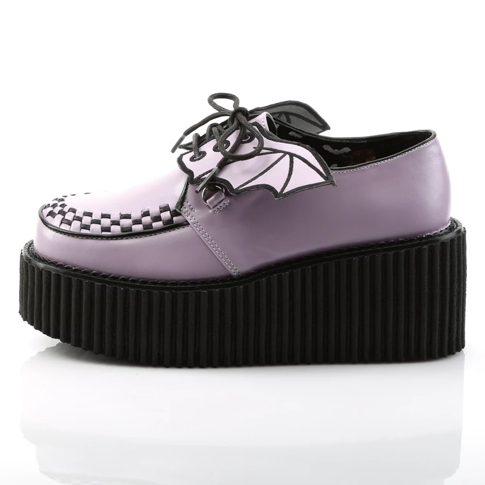 Femme Lavande Chaussures Creepers Demonia Creeper-205 - france VPP-8635564