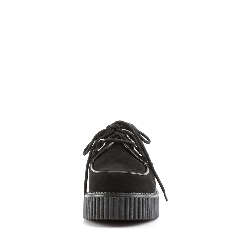 Femme Noir Chaussures Creepers Demonia Creeper-101 - france YHA-2928135