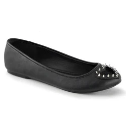 Femme Noir Chaussures Plates Demonia Star-24 - france OJA-2209287