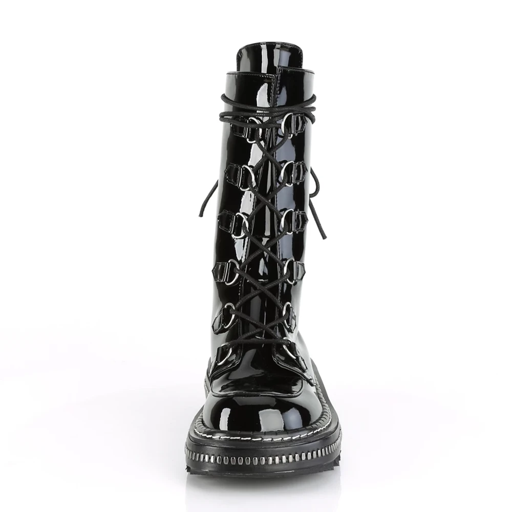 Femme Noir Bottes Hautes Demonia Lilith-270 - france OYR-2113683