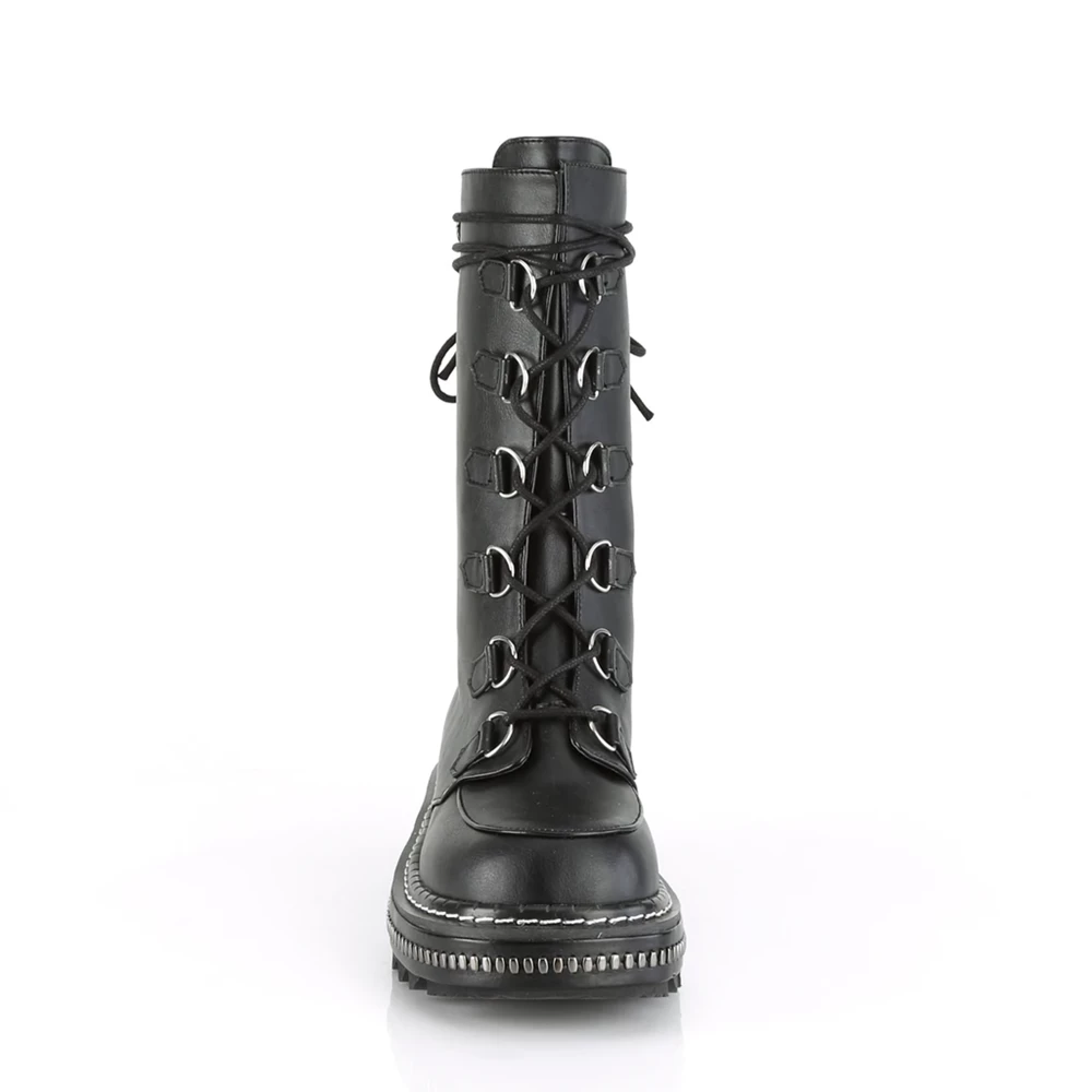 Femme Noir Bottes Hautes Demonia Lilith-270 - france YOL-5456482