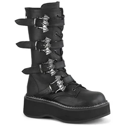 Femme Noir Bottes Hautes Demonia Emily-322 - france LZJ-4404344