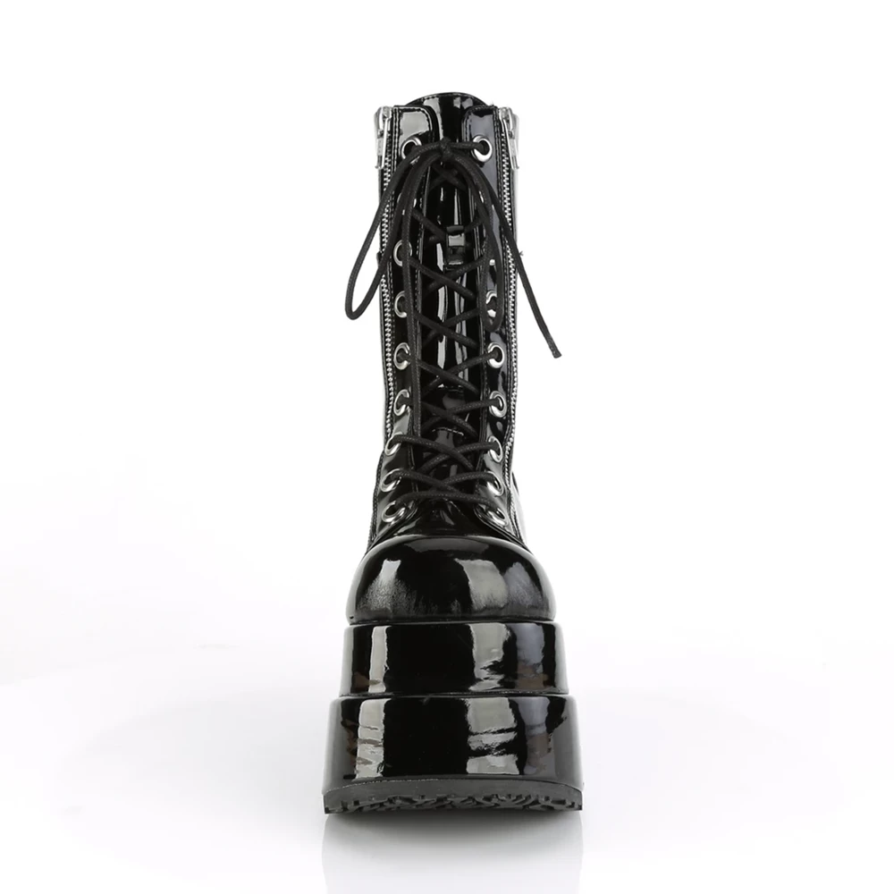 Femme Noir Bottes Hautes Demonia Bear-265 - france JPD-5566365