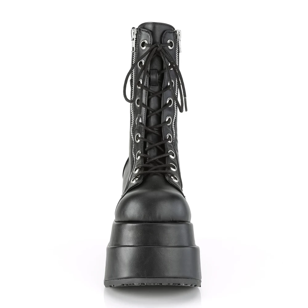 Femme Noir Bottes Hautes Demonia Bear-265 - france SDJ-4576816