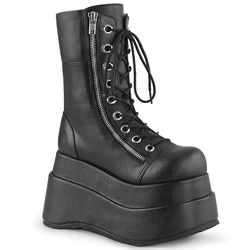 Femme Noir Bottes Hautes Demonia Bear-265 - france SDJ-4576816