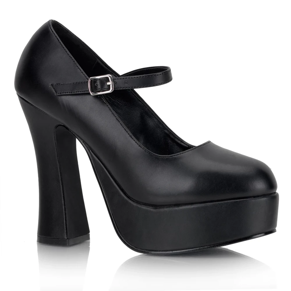 Femme Noir Chaussures Plateforme Demonia Dolly-50 - france TGE-3438203