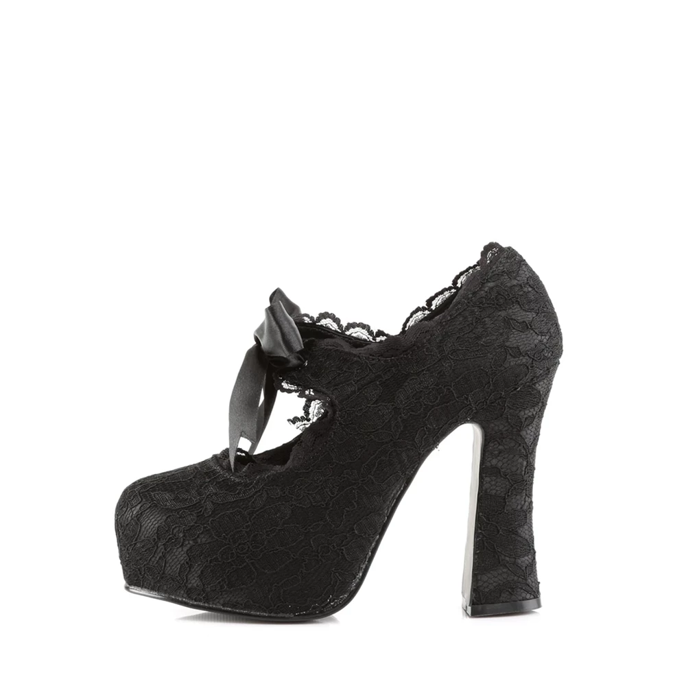 Femme Noir Noir Chaussures Plateforme Demonia Demon-11 - france ZZO-8409306