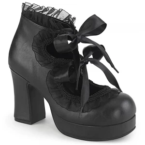 Femme Noir Chaussures Plateforme Demonia Gothika-53 - france EID-4303062