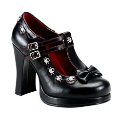 Femme Noir Chaussures Plateforme Demonia Crypto-06 - france JOS-8837242