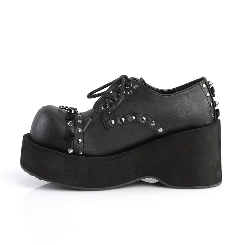 Femme Noir Chaussures Plateforme Demonia Dank-110 - france SRQ-4880184