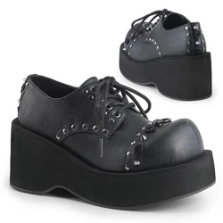 Femme Noir Chaussures Plateforme Demonia Dank-110 - france SRQ-4880184