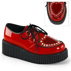 Femme Rouge Chaussures Plateforme Demonia Creeper-108 - france MPM-3859849