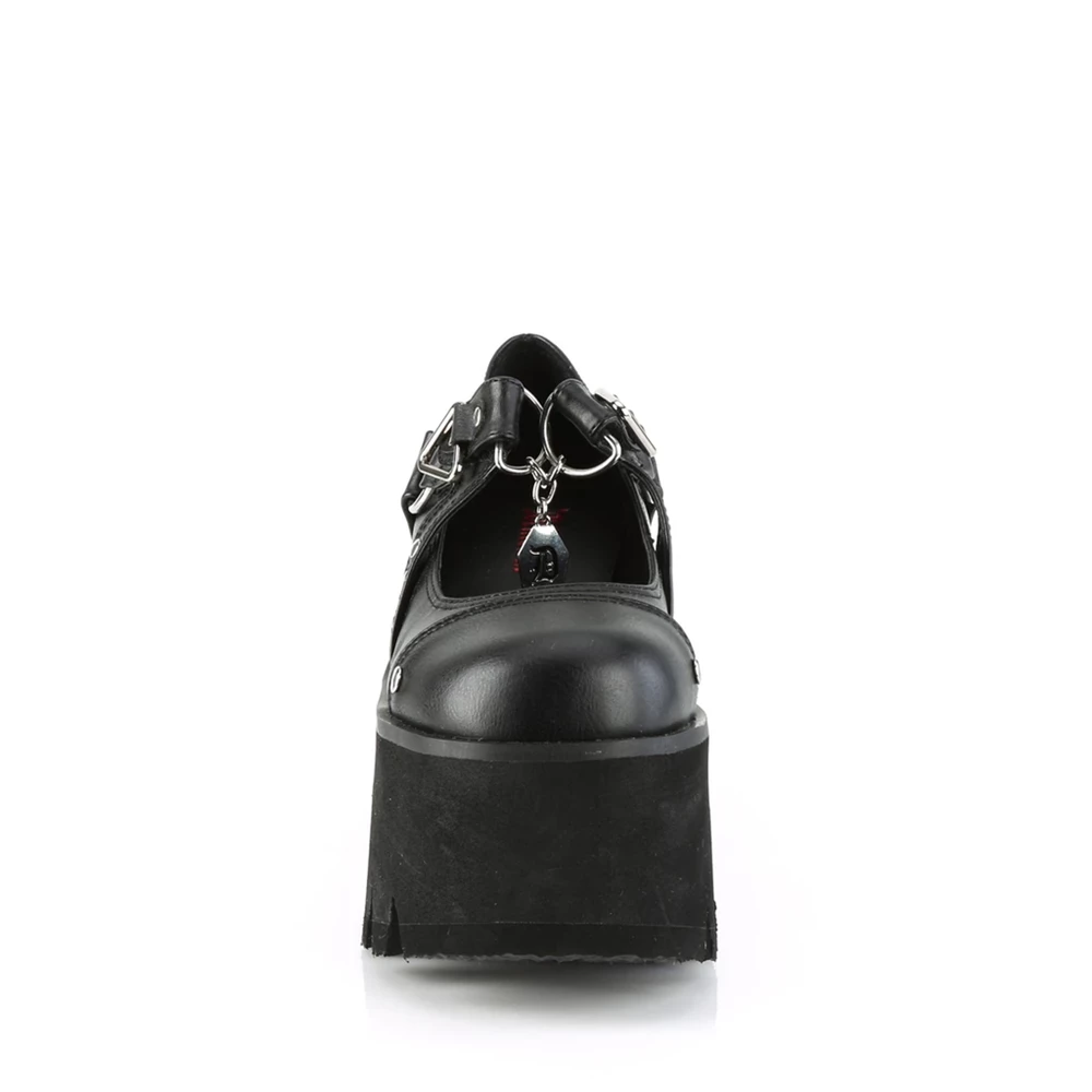 Femme Noir Chaussures Plateforme Demonia Ashes-33 - france KAO-3658022