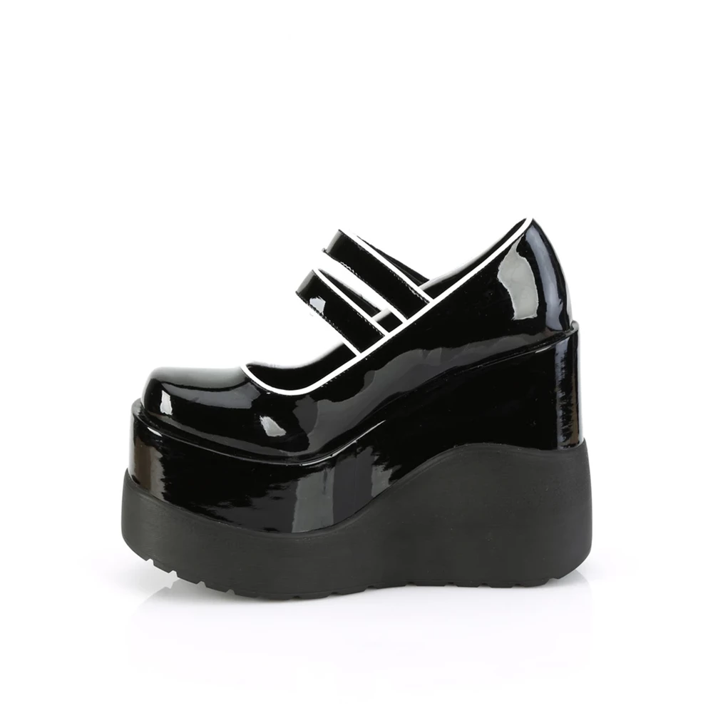 Femme Noir Chaussures Plateforme Demonia Void-37 - france UJZ-1192767