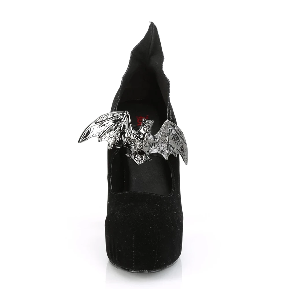 Femme Noir Escarpins Demonia Demon-18 - france OVG-9149370