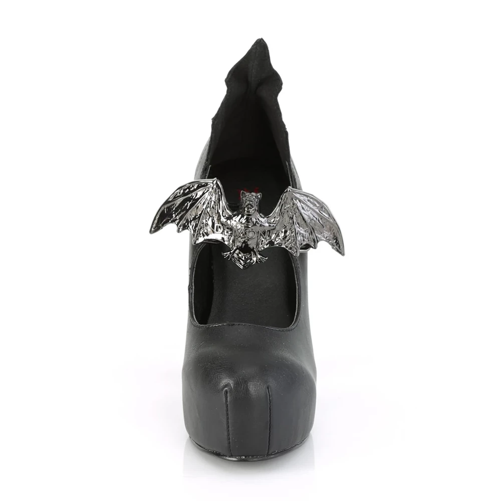 Femme Noir Escarpins Demonia Demon-18 - france HQO-5772451